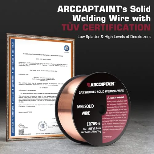 ARCCAPTAIN MIG Welding Wire ER70S-6 .023" 2LB x 1 product details