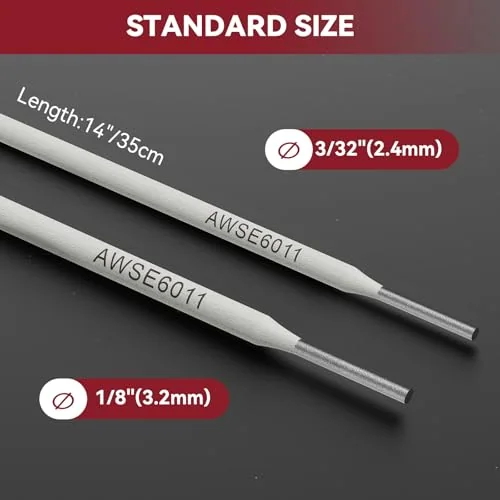 ARCCAPTAIN E6011 Welding Rods 3/32" 10LB Carbon Steel Stick Electrodes product details