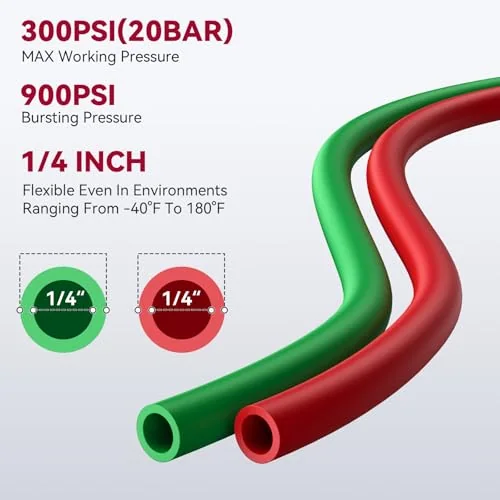 ARCCAPTAIN Grade T Oxygen Acetylene Hose, 1/4" x 50 FT image 5