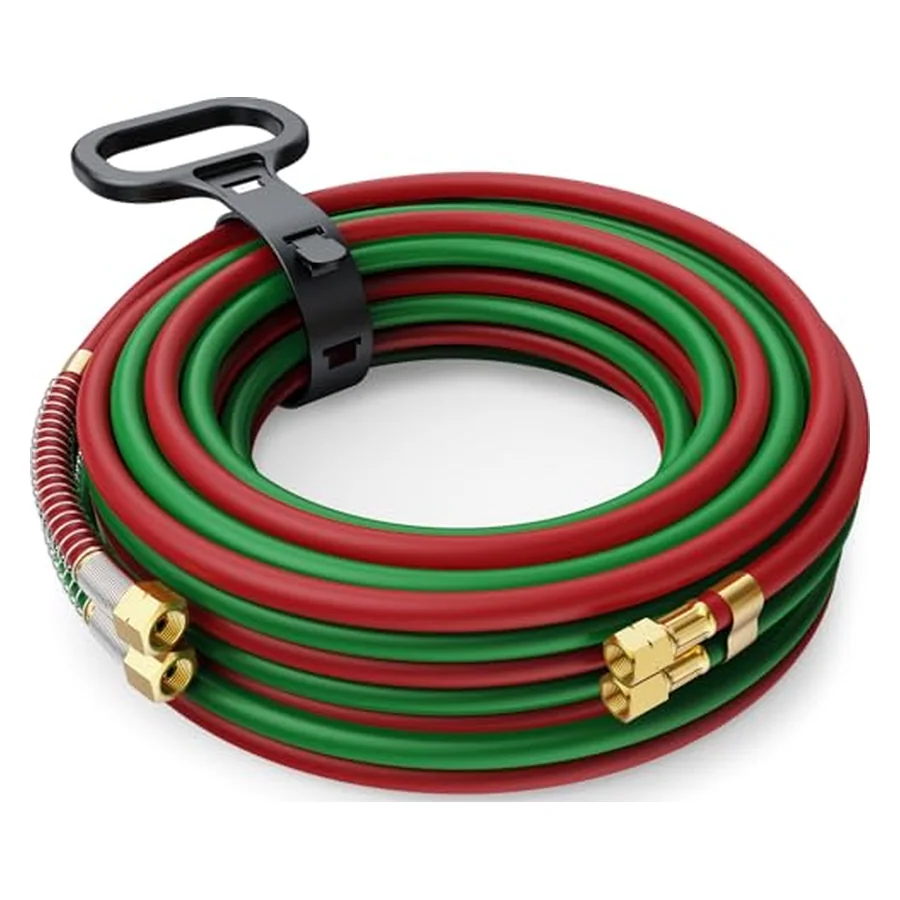 ARCCAPTAIN Grade T Oxygen Acetylene Hose, 1/4" x 50 FT