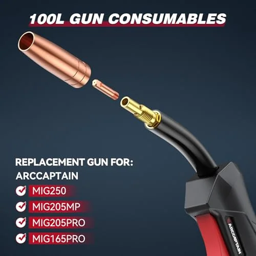ARCCAPTAIN MIG Welding Gun Torch Stinger 10ft (3m) Replacement image 4