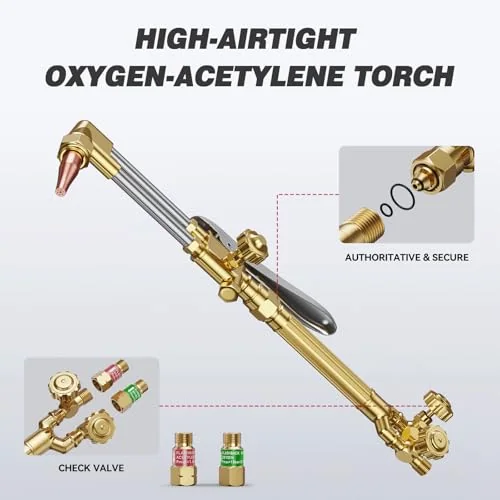 ARCCAPTAIN Medium Duty Oxy Acetylene Torch Kit with Hose and Regulators image 5