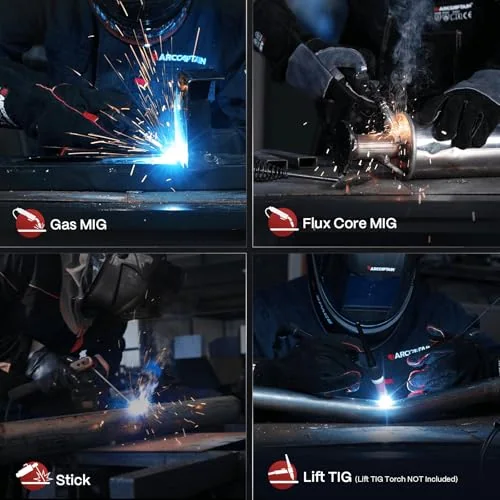 ARCCAPTAIN 165A MIG Welder 110V 220V 4-in-1 Gasless Gas MIG Stick Lift TIG image 4