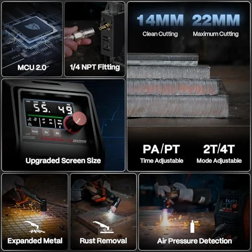 ARCCAPTAIN iControl CUT55 Prolux Plasma Cutter Machine, 55Amp, 120V/240V image 3