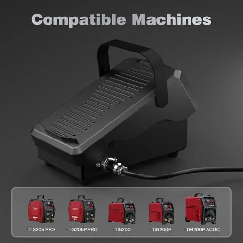 ARCCAPTAIN TIG Welding Foot Pedal, 5-Pin Remote Amp Control image 3