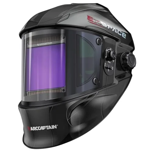 ARCCAPTAIN Welding Hood, 180° Panoramic View Auto Darkening Welding Helmet product details