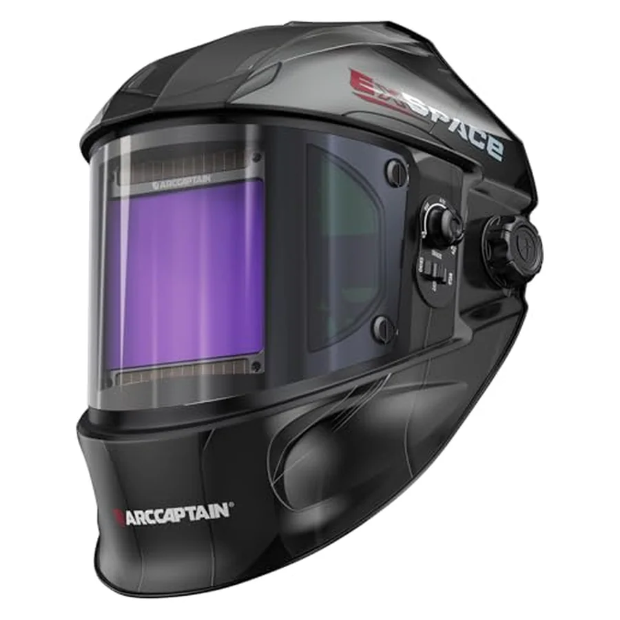 ARCCAPTAIN Welding Hood, 180° Panoramic View Auto Darkening Welding Helmet