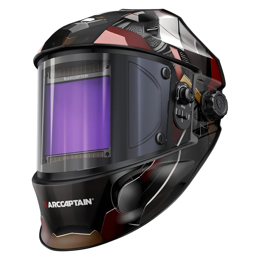 ARCCAPTAIN Welding Helmet, 3.94"×3.66" Auto Darkening Welding Hood