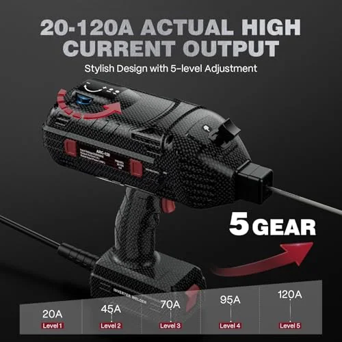 ARCCAPTAIN 120A Handheld Welder, 110V Portable Welding Machine with Goggles image 5