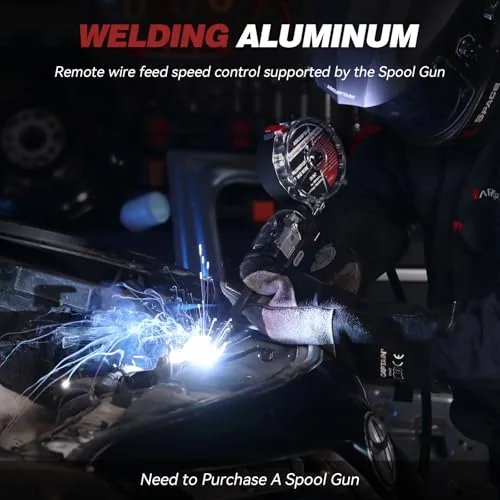 ARCCAPTAIN 200A MIG Welder, 6-in-1 Upgraded Multiprocess Welder 110V/220V image 6