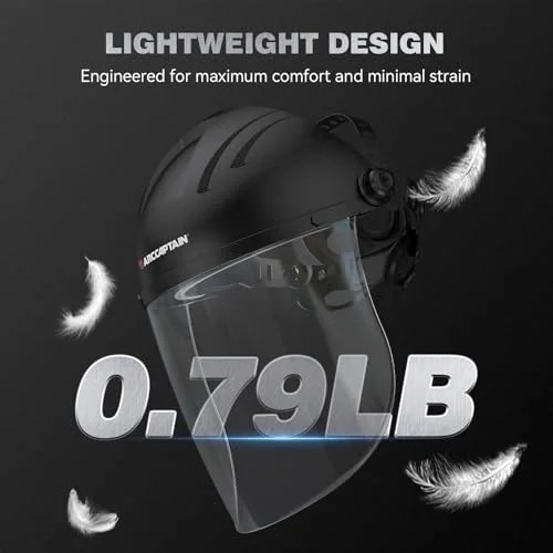 ARCCAPTAIN Anti-Fog Face Shield for Grinding and Cutting, Full Face Mask product details