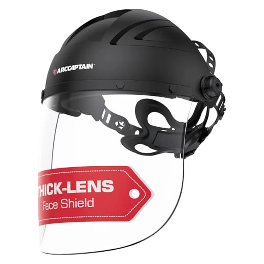 ARCCAPTAIN Anti-Fog Face Shield for Grinding and Cutting, Full Face Mask
