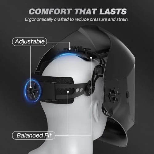 ARCCAPTAIN Anti-Fog Panoramic Full Face Shield, Clear Polycarbonate image 6