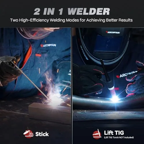 ARCCAPTAIN 220A Stick Welder, 110V/220V ARC/Lift TIG Welding Machine image 5