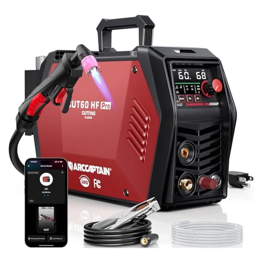 ARCCAPTAIN iControl CUT60 Pro Plasma Cutter Machine, 60 Amp, 120/240V