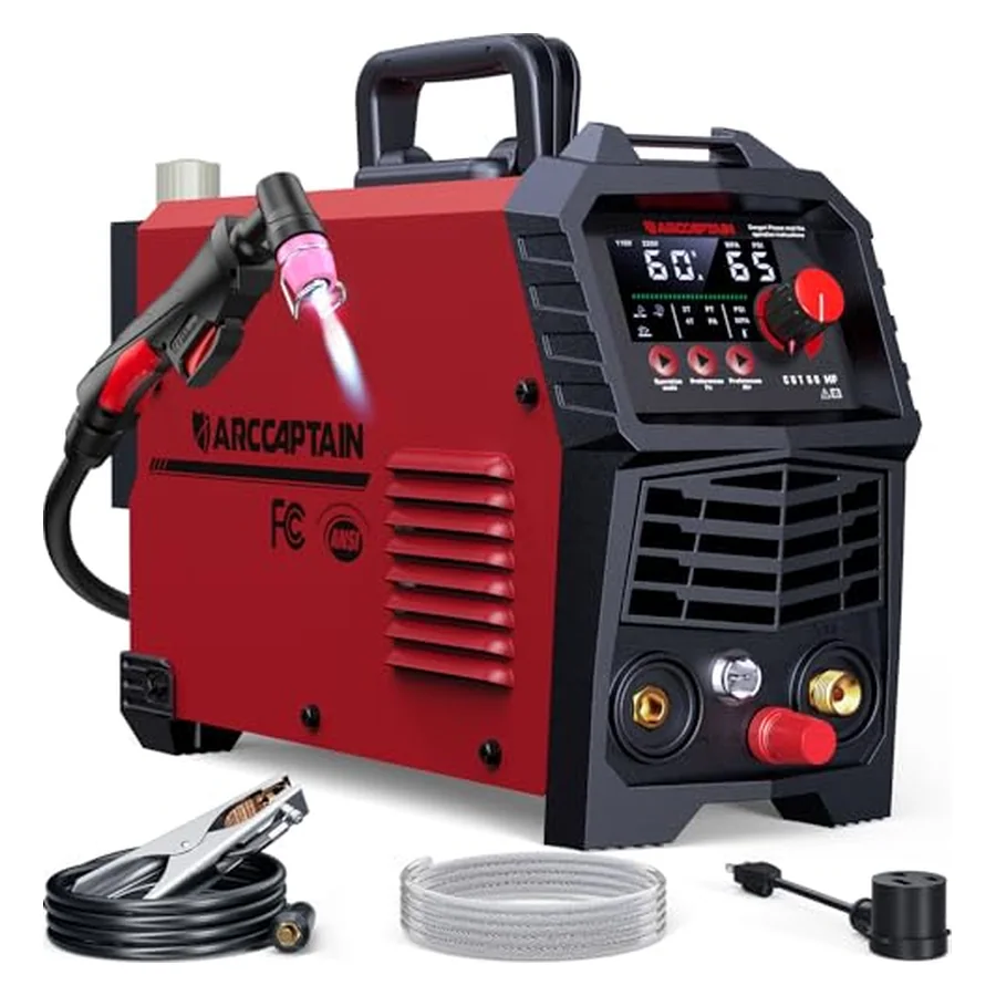 ARCCAPTAIN 60A Plasma Cutter Machine, Non-Touch Pilot Arc, 110V/220V