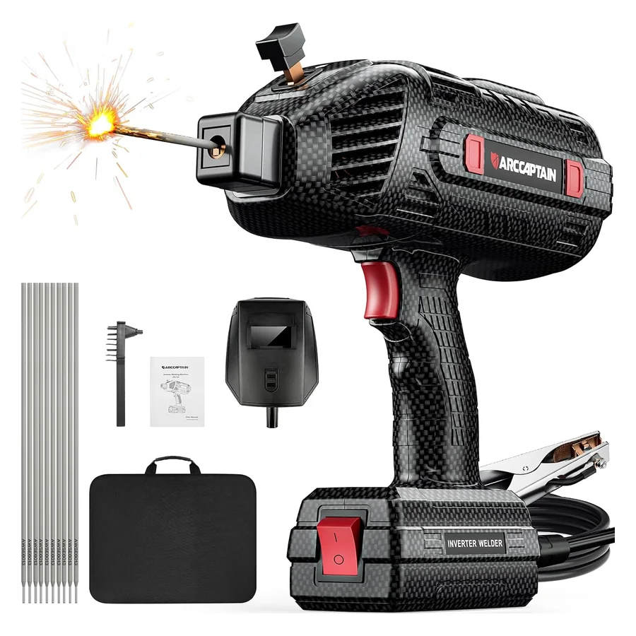 ARCCAPTAIN 120A Handheld Welder, 110V Portable Welding Machine