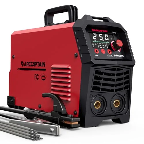 ARCCAPTAIN 250A Stick Welder, 230V MMA/Lift TIG Welding Machine 10PCS Rods image 2