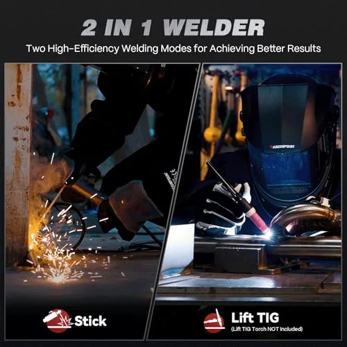 ARCCAPTAIN 250A Stick Welder, 230V MMA/Lift TIG Welding Machine 10PCS Rods image 5