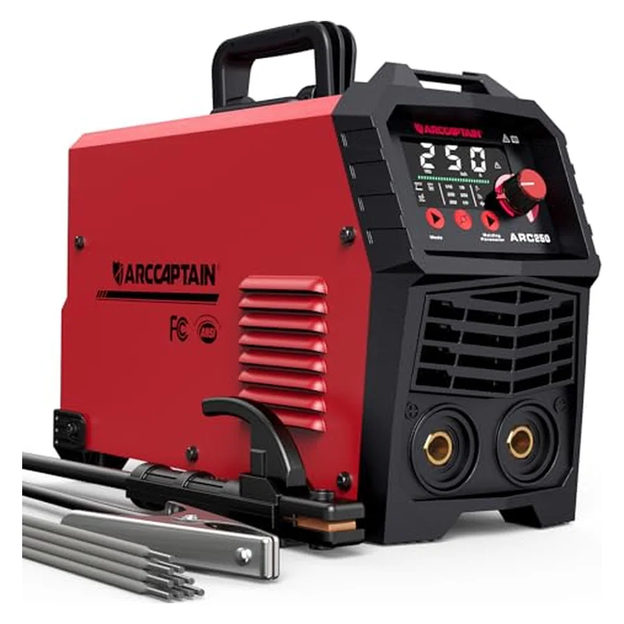 ARCCAPTAIN 250A Stick Welder, 230V MMA/Lift TIG Welding Machine 10PCS Rods