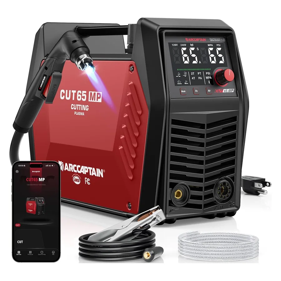 ARCCAPTAIN iControl CUT65 MP [CNC] Non-HF Plasma Cutter Machine, 65 Amp