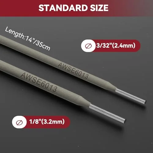 ARCCAPTAIN E6013 Welding Rods 1/8" 2LB Carbon Steel Sticks Electrode product details