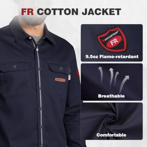 ARCCAPTAIN FR Welding Jackets, 9.5oz 100% Cotton with Vented Back image 5