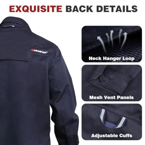 ARCCAPTAIN FR Welding Jackets, 9.5oz 100% Cotton with Vented Back image 6