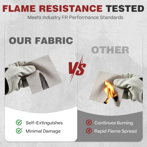 ARCCAPTAIN FR Welding Jackets, 9.5oz 100% Cotton with Vented Back image 5