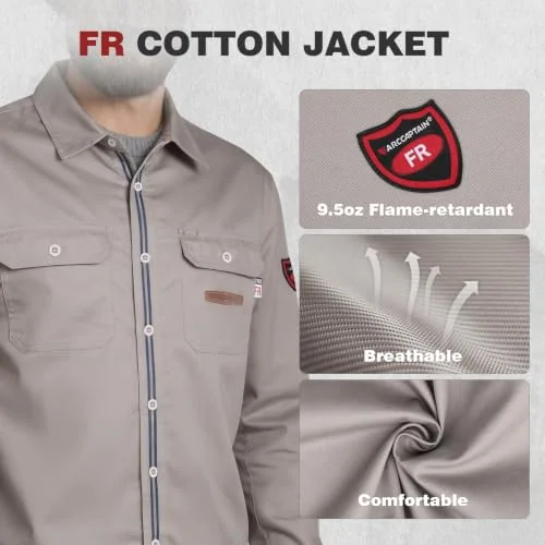 ARCCAPTAIN FR Welding Jackets, 9.5oz 100% Cotton with Vented Back image 6