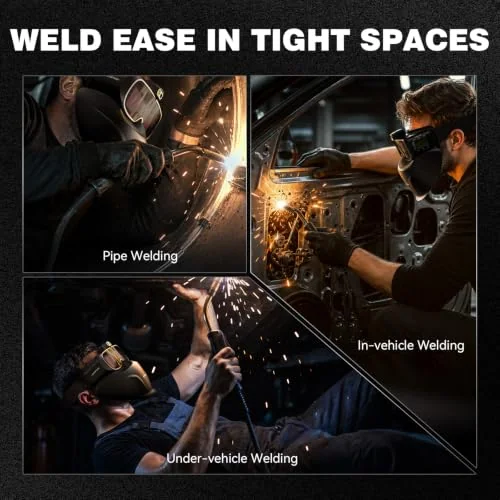 ARCCAPTAIN Auto-Darkening Welding Goggles Kit with LED Light, Shade 3/5-13 image 6