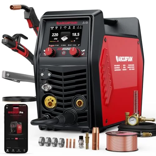 ARCCAPTAIN MIG205DP Pro Dual Pulse MIG Welder 205A 8-in-1 Aluminum Welding image 2