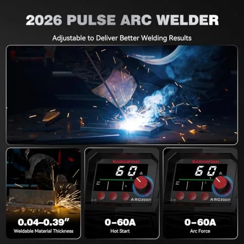 ARCCAPTAIN 200A Pulse Stick Welder, ARC/Lift TIG Welding Machine 10PCS Rods image 4