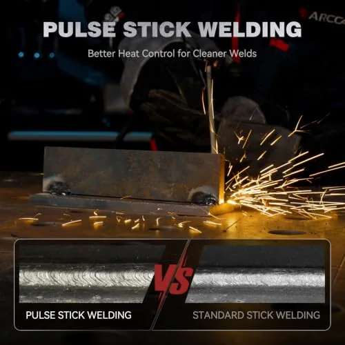 ARCCAPTAIN 200A Pulse Stick Welder, ARC/Lift TIG Welding Machine 10PCS Rods image 6